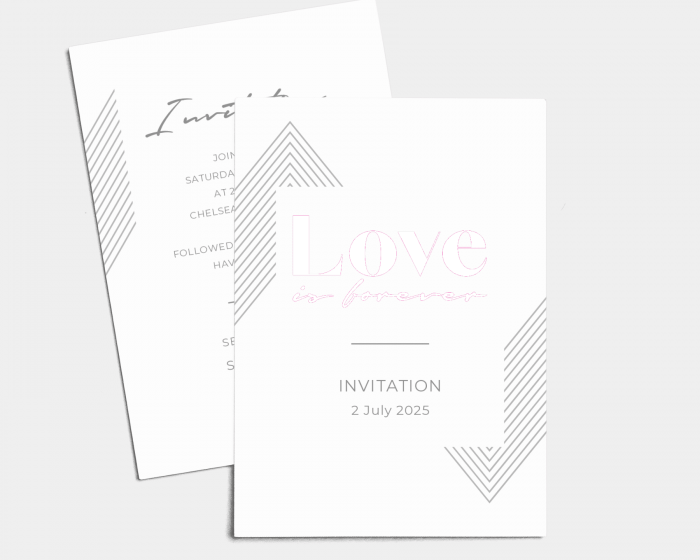 Forever - Wedding Invitation (portrait)