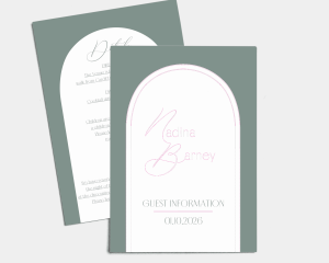 Grace - Wedding Information Card