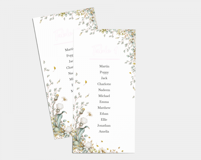 Fairytale - Seating Cards 1 - 10