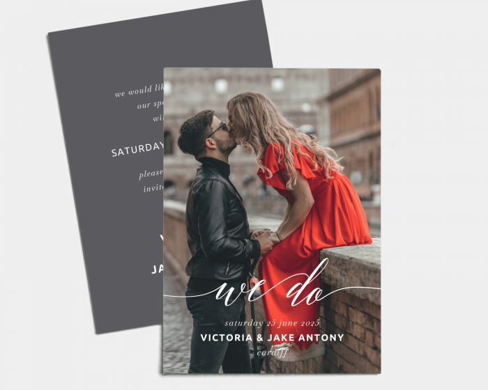We do - Save the Date Card (portrait)
