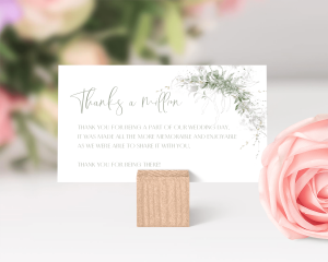 Lyra - Small Wedding Thank You Card