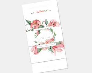 Summer Blossom - 3 Piece Wedding Invitation