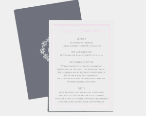 Cesar - Wedding Information Card