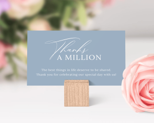 Love Song - Small Wedding Thank You Card