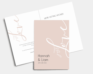 Just - Wedding Invitation - Folded Card (portrait)