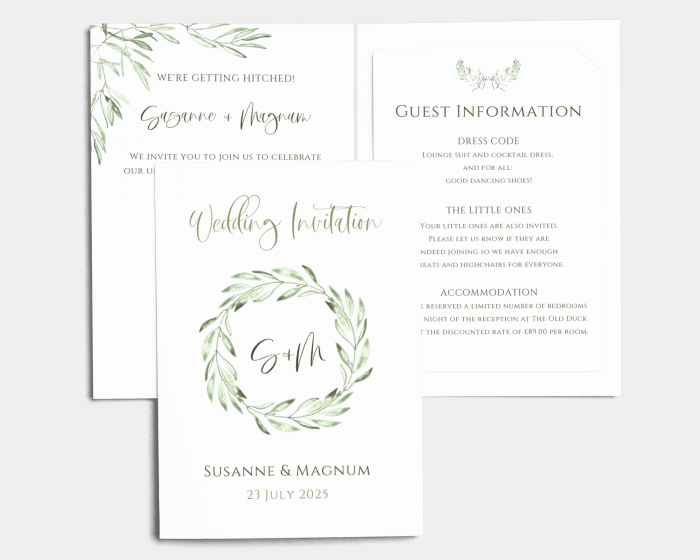 Olive - Wedding Invitation with Insert