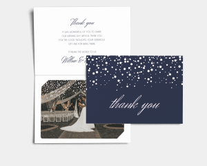Starry Sky - Thank You Card with Insert
