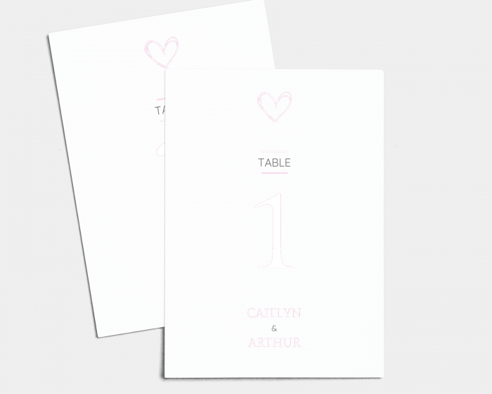 Modest - Table Numbers set 1 - 10