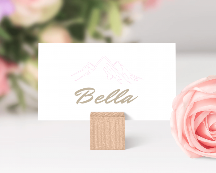 Love Mountains - Place Card