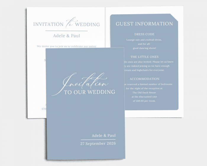 Love Song - Wedding Invitation with Insert