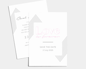 Forever - Save the Date Card (portrait)