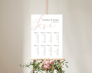 Just - Seating Plan Poster 50x70 cm (portrait)