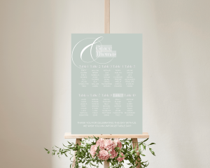 Amore - Seating Plan Poster 50x70 cm (portrait)