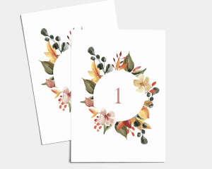 October Tones - Table Numbers set 1 - 10