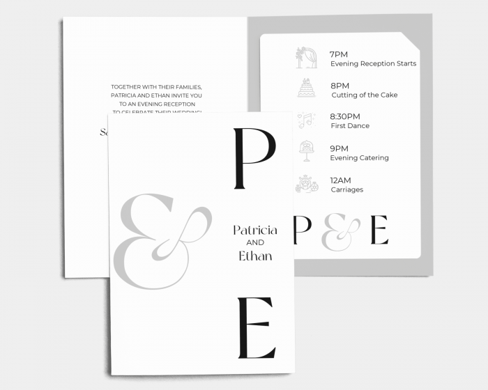 Letters - Wedding Invitation with Insert