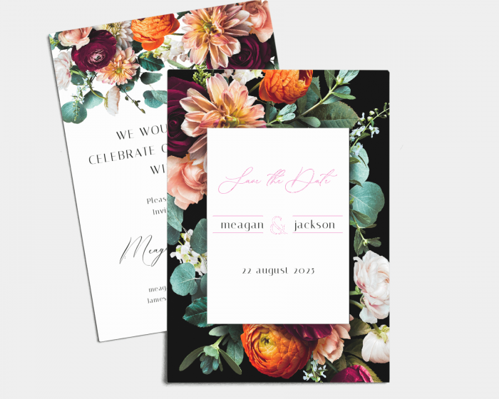 Florals - Wedding Information Card