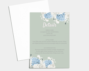 Hortense - Wedding Information Card