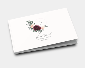 Floral Hoop - Wedding Guest Book