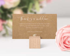 Couple - Small Wedding Thank You Card