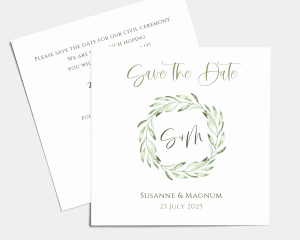 Olive - Save the Date Card (square)