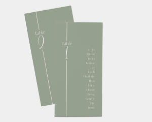 Linea - Seating Cards 1 - 10