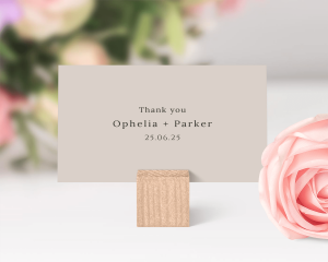 Natural Palette - Small Wedding Thank You Card