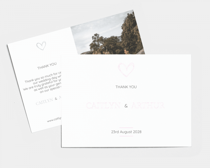 Modest - Wedding Thank You Card