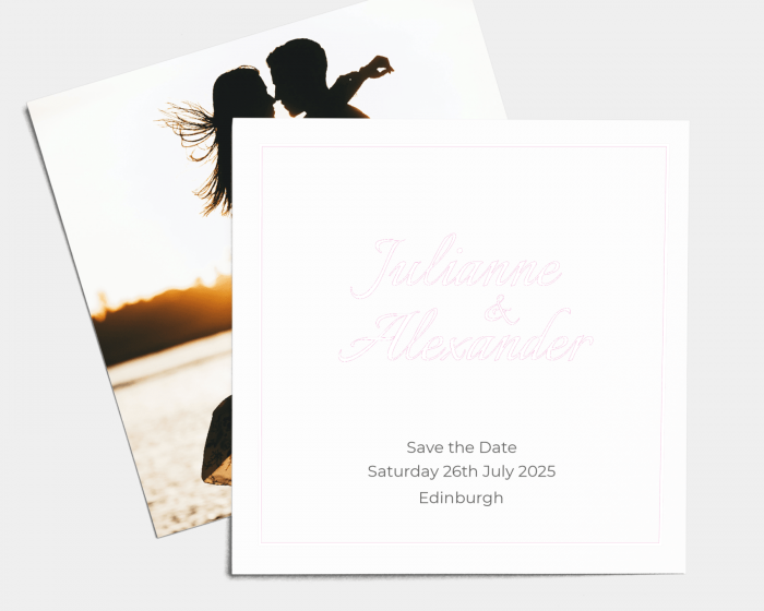 Kalligraphie - Save the Date Card (square)