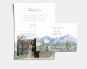 Countryside - Thank You Card with Insert