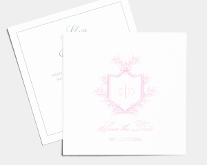 Crest - Save the Date Card (square)