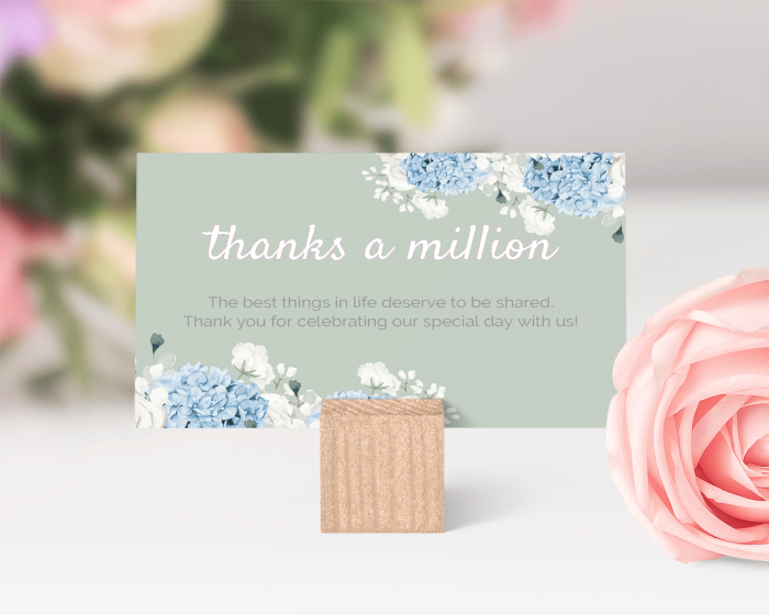 Hortense - Small Wedding Thank You Card