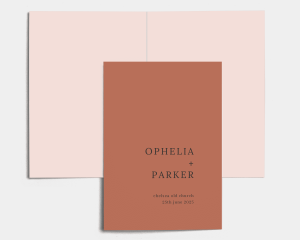 Natural Palette - Order of Service Booklet Cover