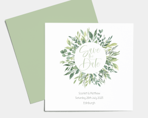 Leaves - Save the Date Card (square)