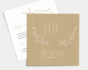 Boho Chic - Save the Date Card (square)