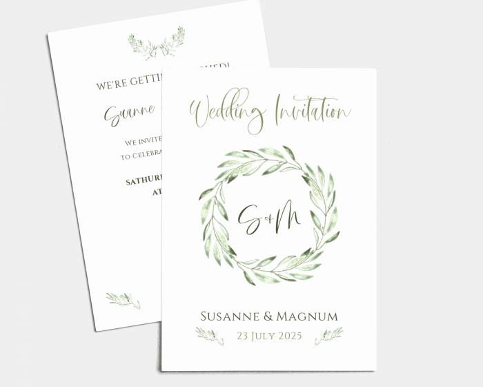 Olive - Wedding Invitation (portrait)