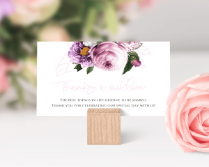 Fleur - Small Wedding Thank You Card