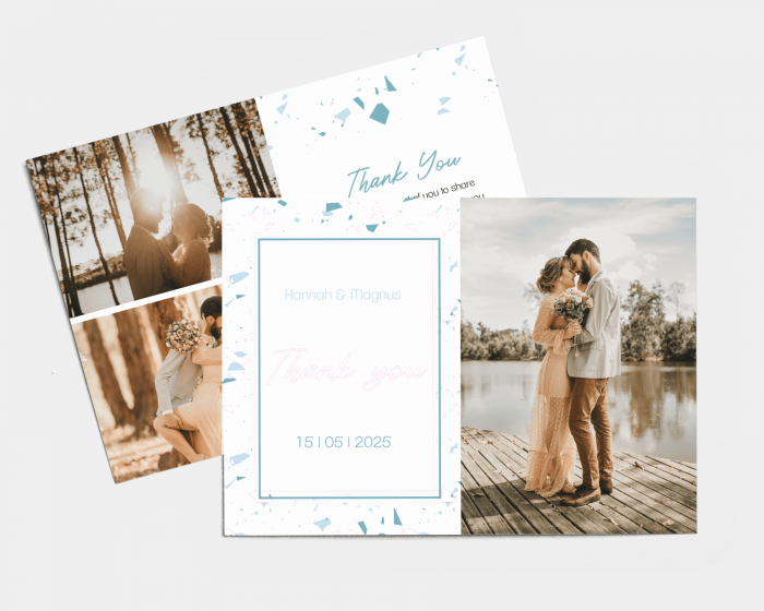 Beautiful Confetti - Wedding Thank You Card