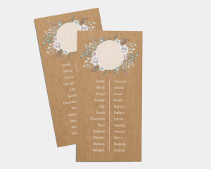 Claire - Seating Cards 1 - 10