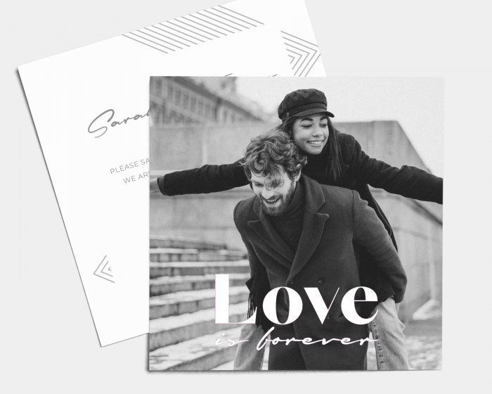 Forever - Save the Date Card (square)