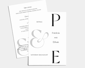 Letters - Wedding Information Card