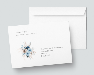 Bloomy Blue - Envelope B6