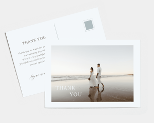 Painted Beach - Wedding Thank You Card