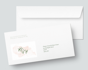 Green and Peach - Envelope DL