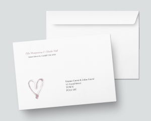 Painted Heart - Envelope B6