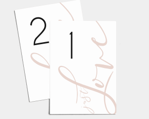 Just - Table Numbers set 1 - 10