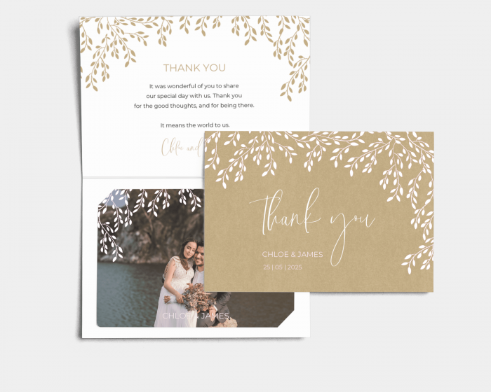 Linadara - Thank You Card with Insert