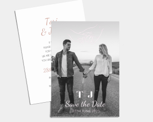 Hand in Hand - Save the Date Card (portrait)
