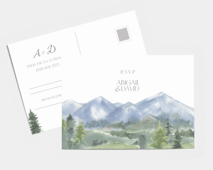 Countryside - RSVP Card (landscape)