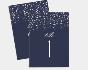 Starry Sky - Table Numbers set 1 - 10