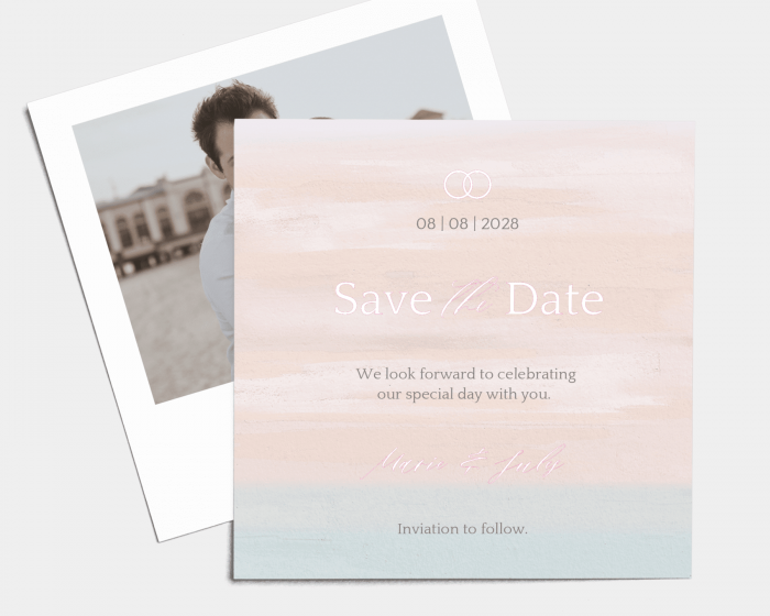 Pastell - Save the Date Card (square)